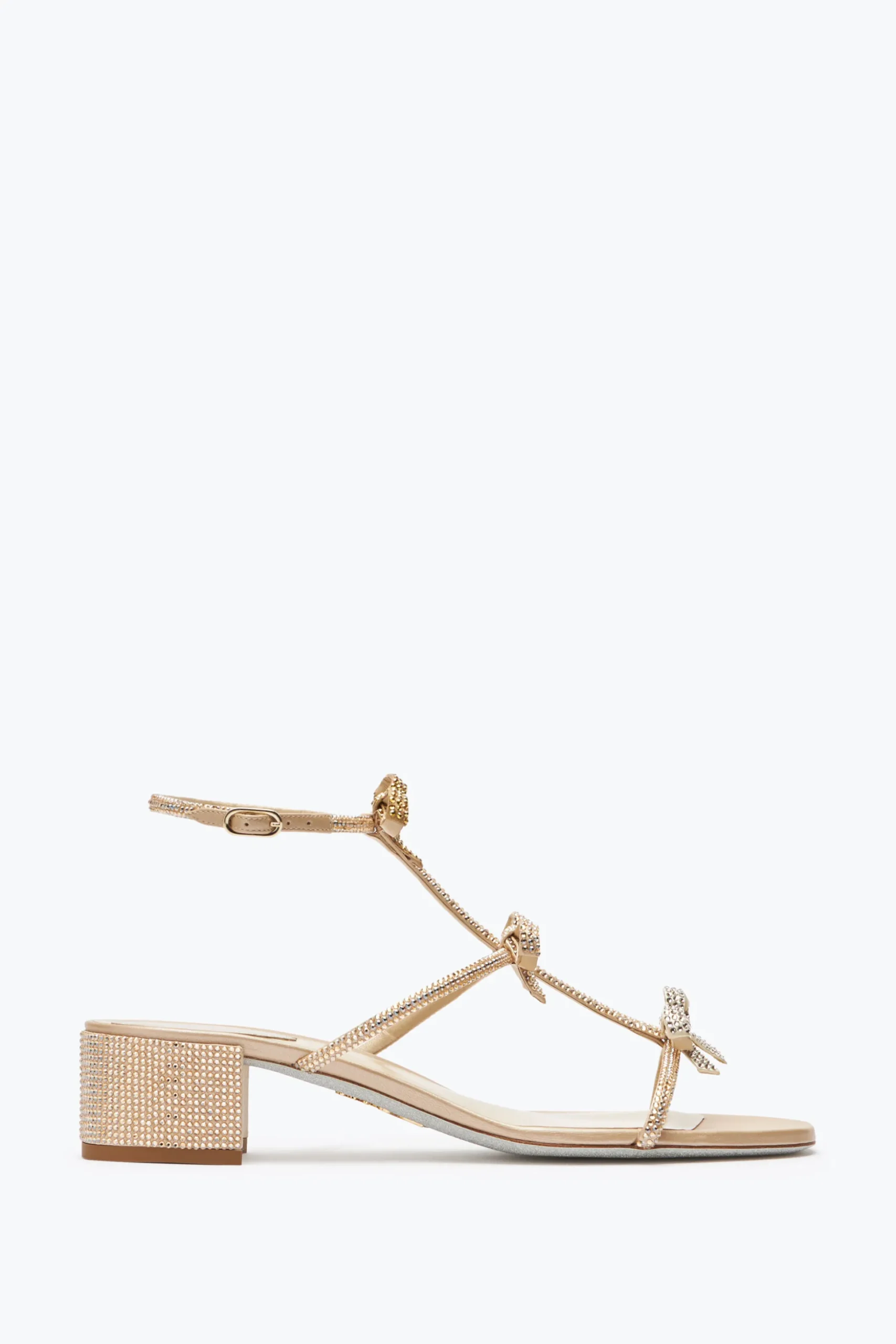 Sandale Beige Caterina Avec Cristaux 35