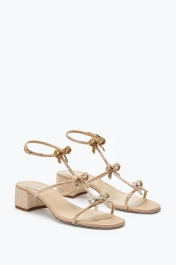 Sandale Beige Caterina Avec Cristaux 35
