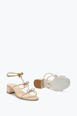 Sandale Beige Caterina Avec Cristaux 35