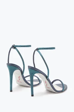 Sandale Bleu Avec Cristaux Ellabrita 105