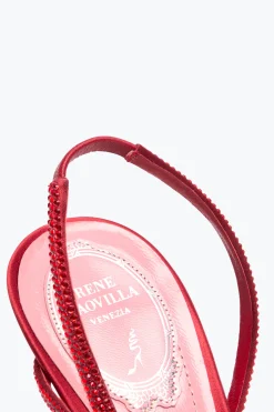 SANDALE BRAID ROUGE 80