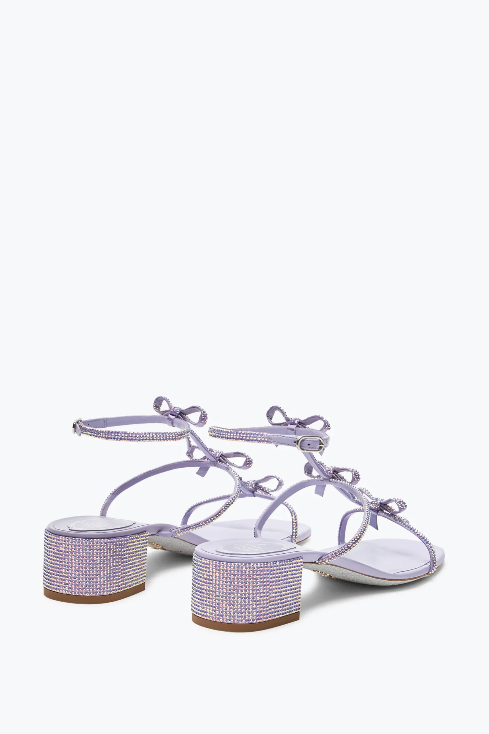 Sandale Caterina lilas avec cristaux 35