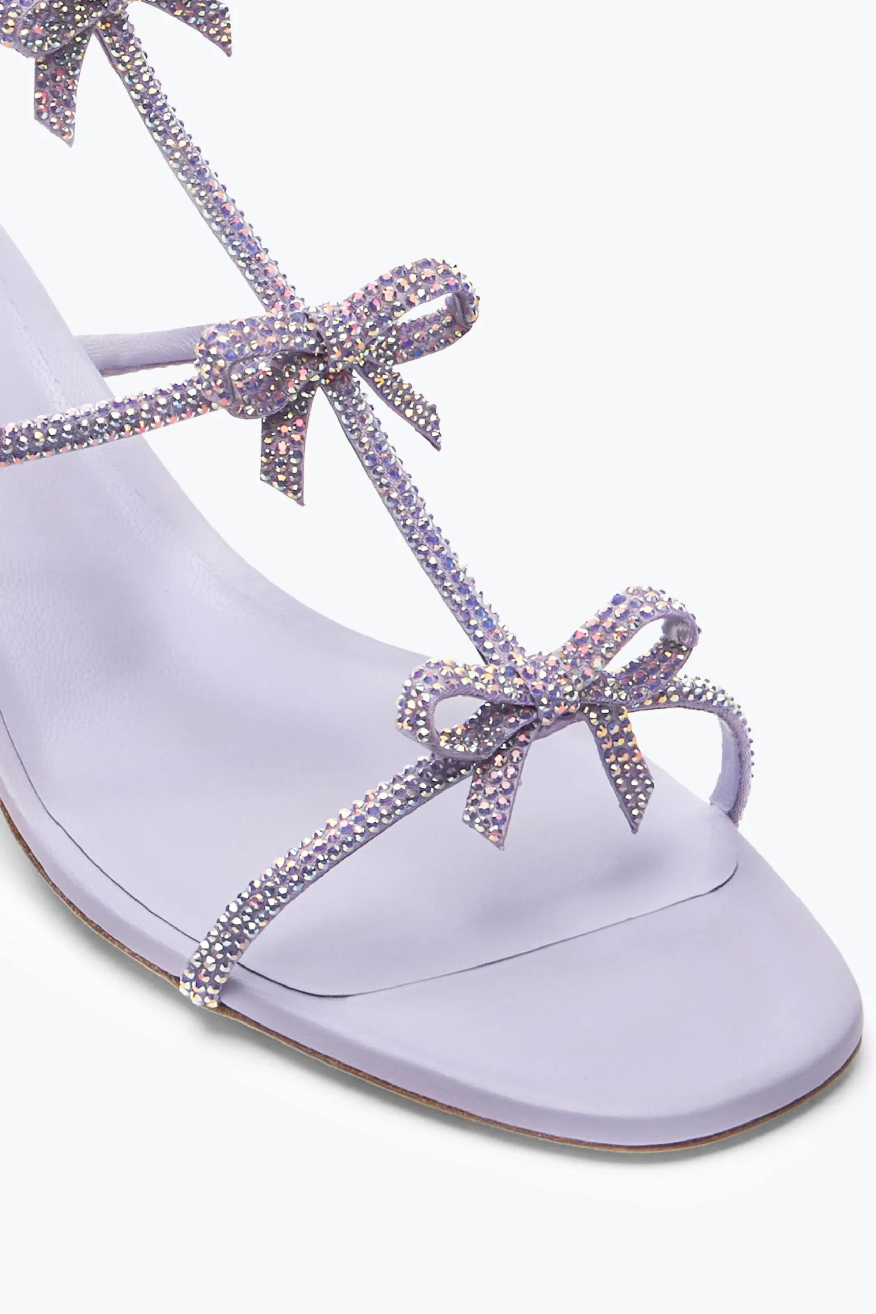 Sandale Caterina lilas avec cristaux 35