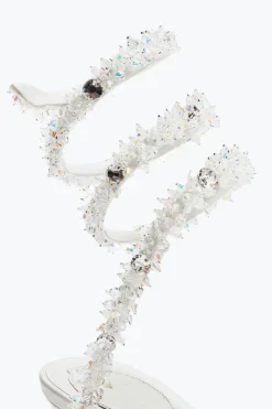 Sandale Cinderella Blanche Avec Serpent 60
