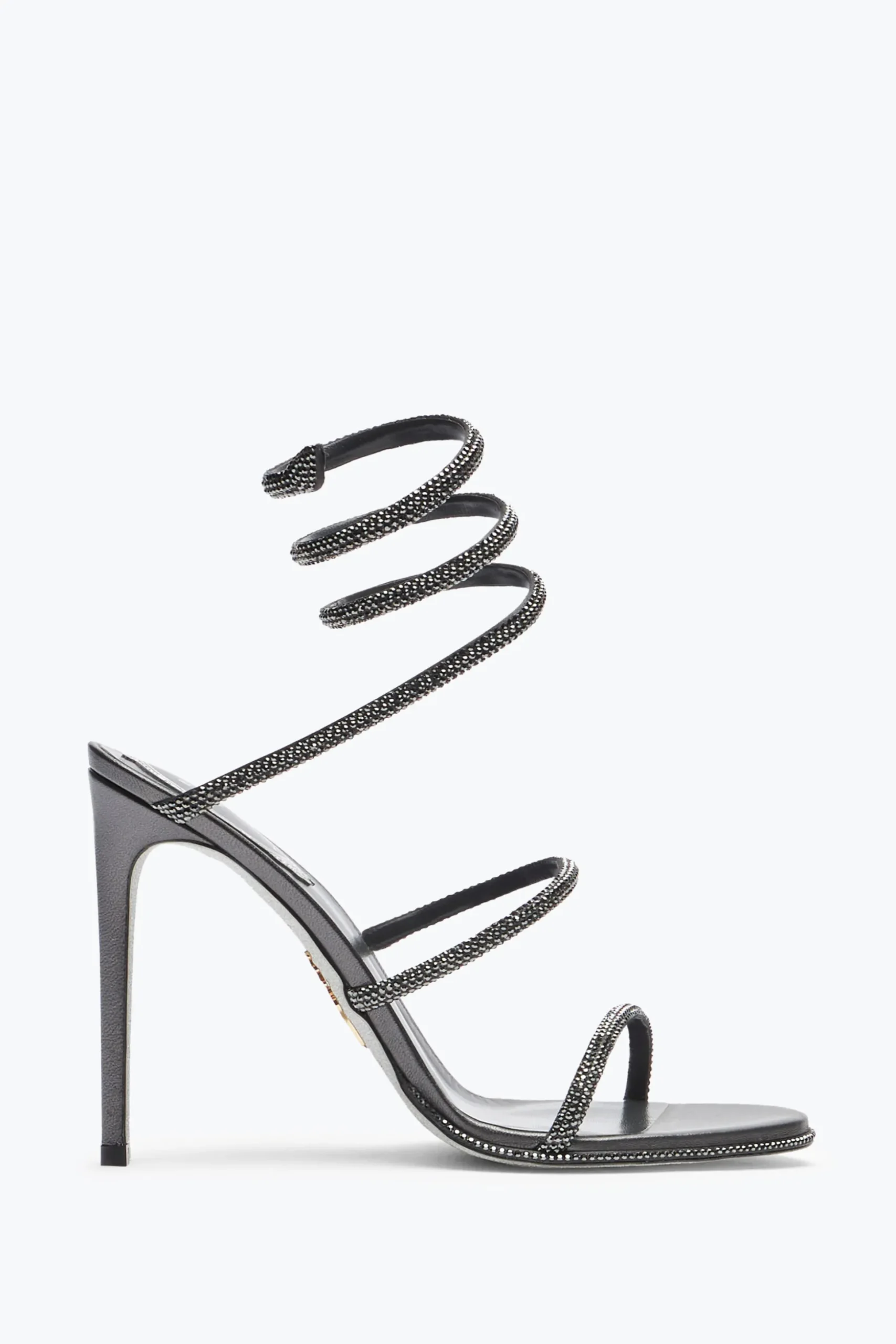Sandale Cleo anthracite avec cristaux 105