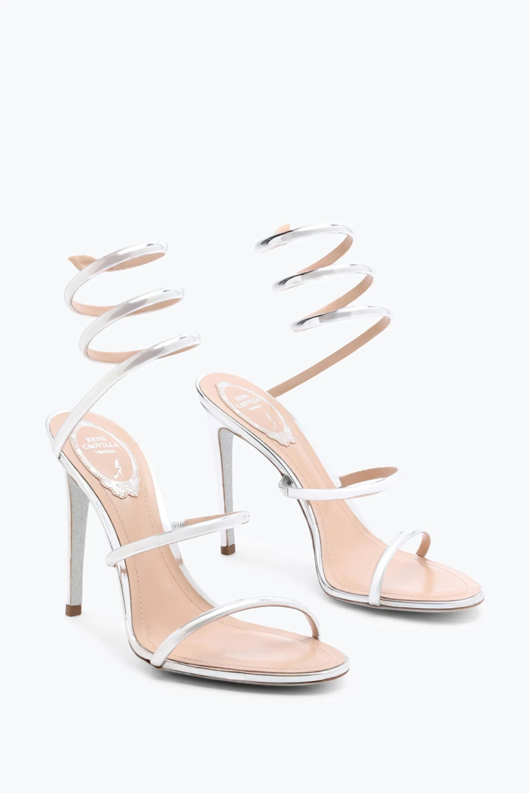 Sandale Cleo argent métallisé 105