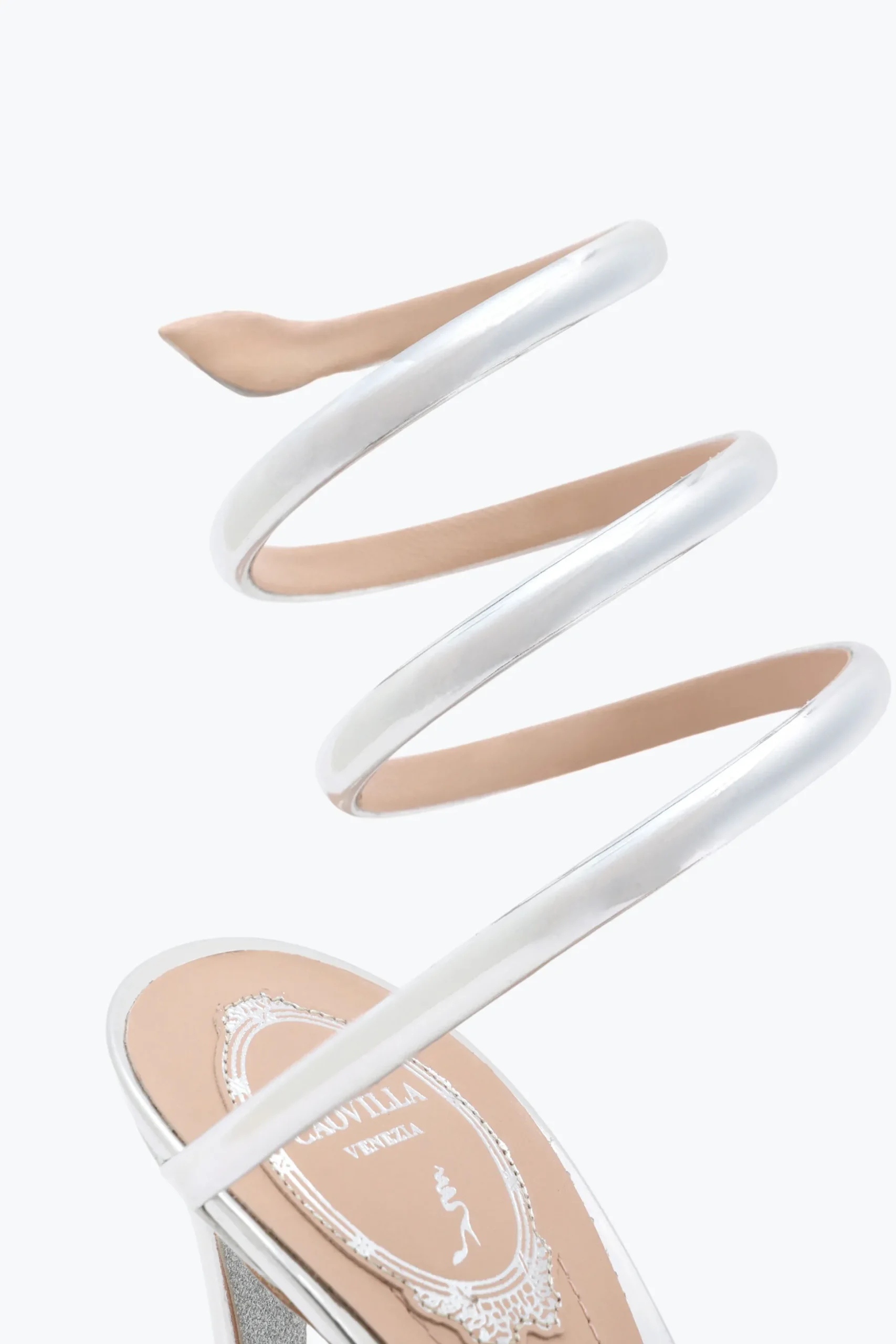 Sandale Cleo argent métallisé 105