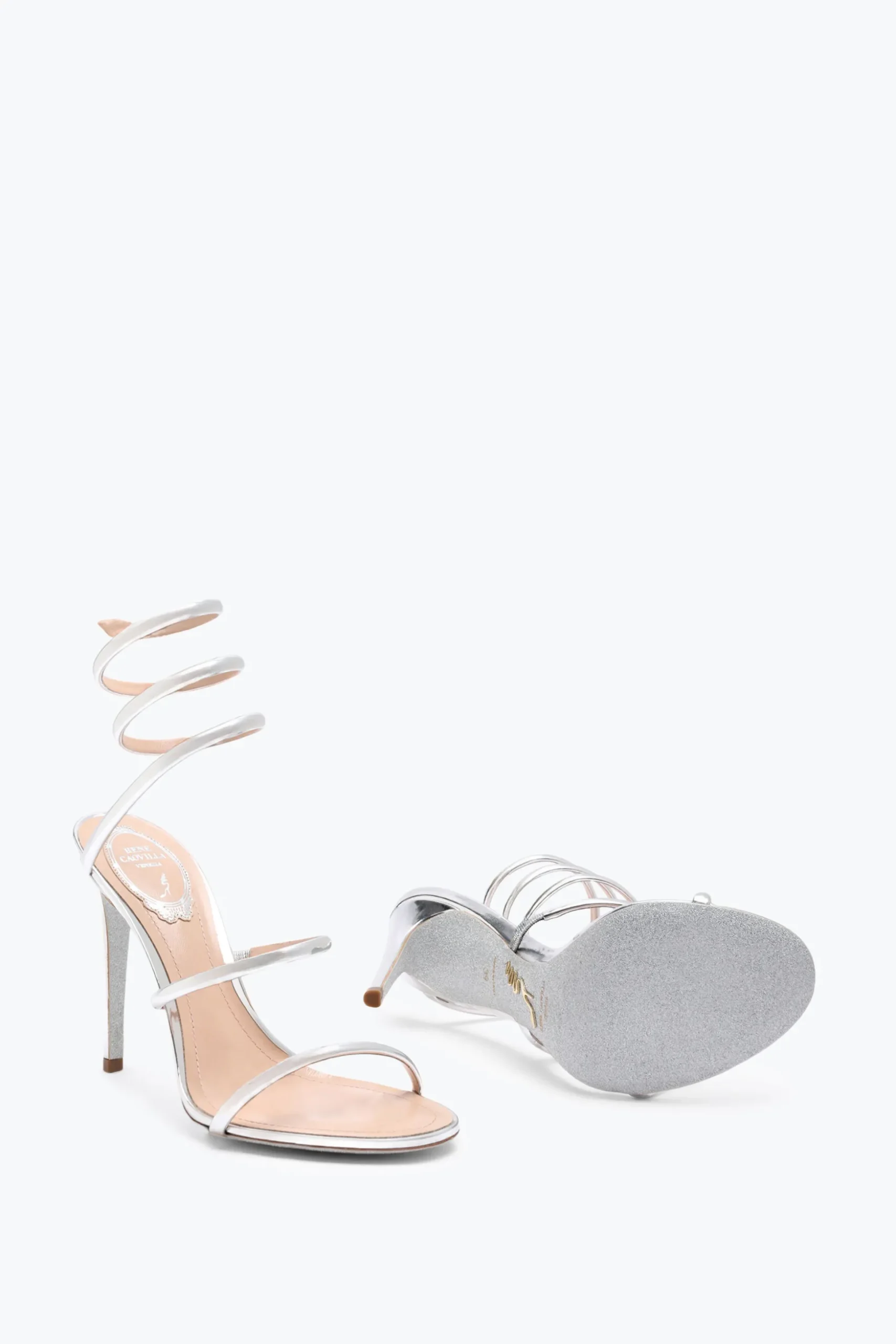 Sandale Cleo argent métallisé 105
