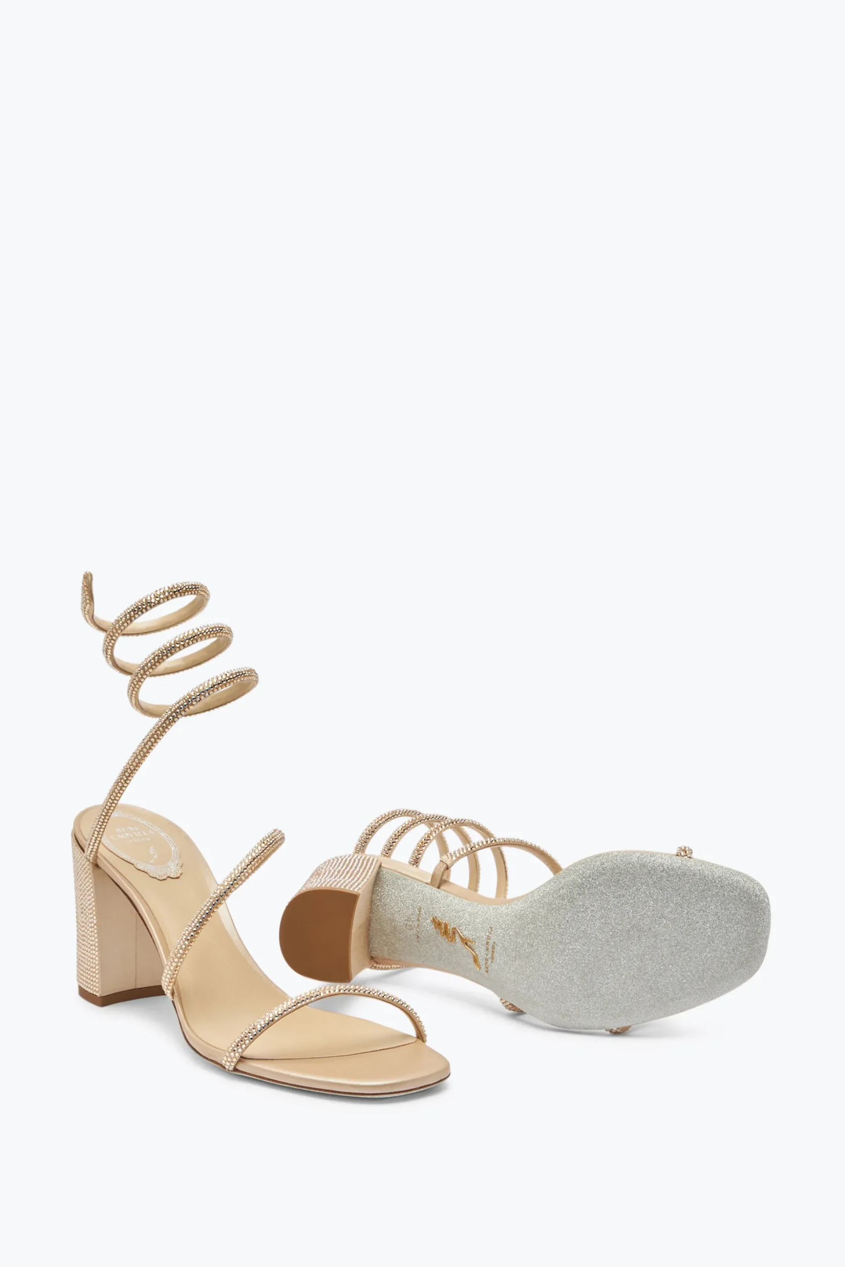 Sandale Cleo Beige Avec Cristaux 80