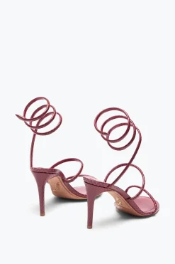 SANDALE CLEO EN CUIR D’AYERS BORDEAUX 80
