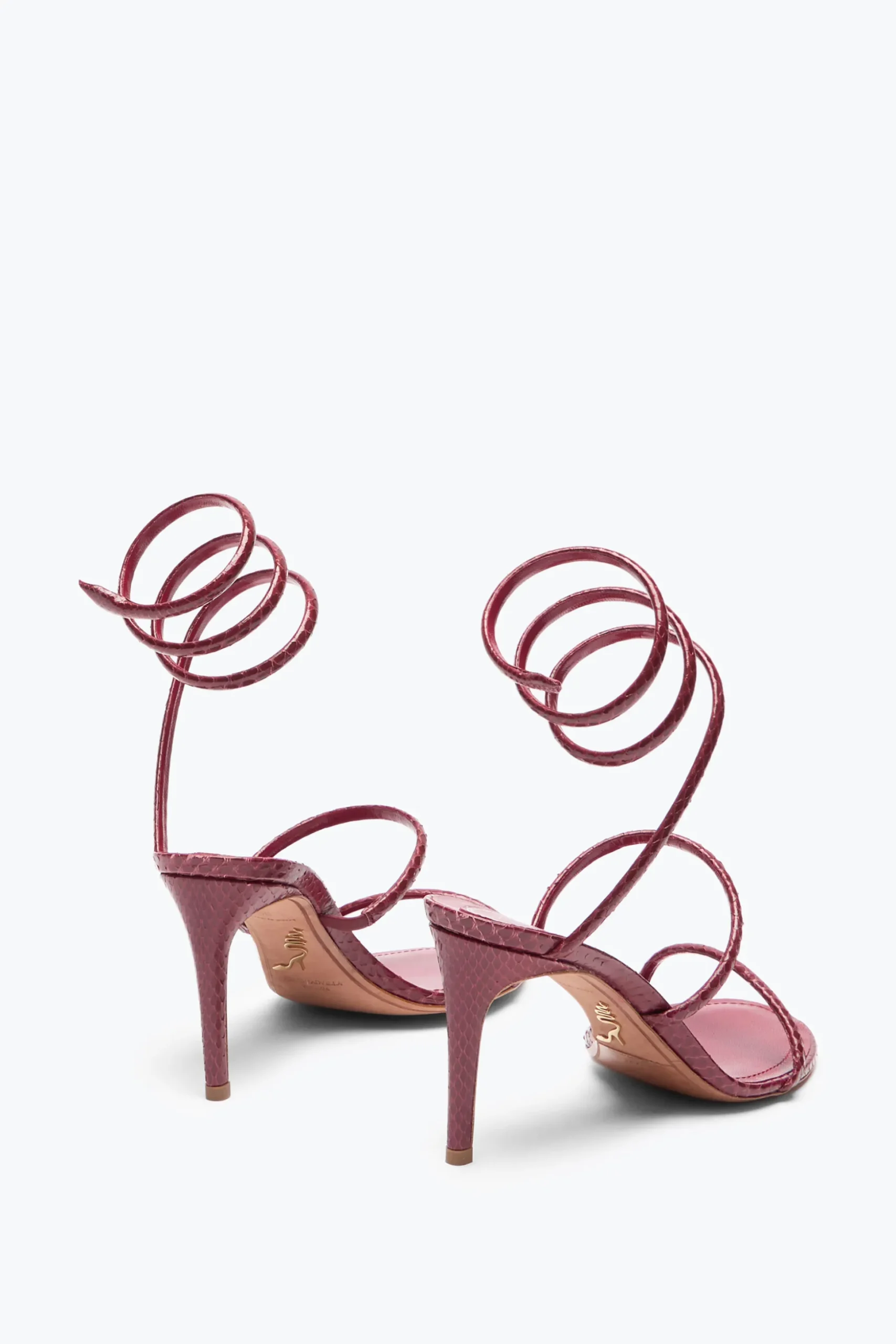 SANDALE CLEO EN CUIR D’AYERS BORDEAUX 80