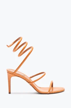 SANDALE CLEO EN CUIR D’AYERS COGNAC 80