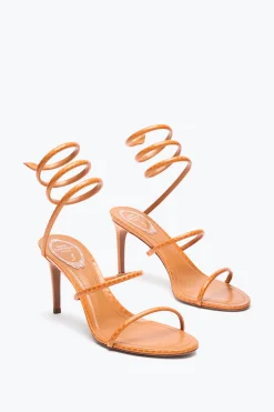 SANDALE CLEO EN CUIR D’AYERS COGNAC 80
