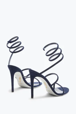 Sandale Cleo en daim bleu 105