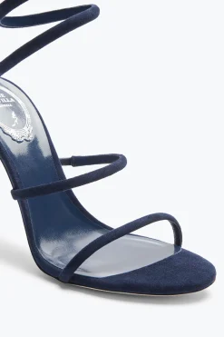 Sandale Cleo en daim bleu 105