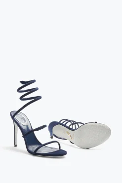 Sandale Cleo en daim bleu 105
