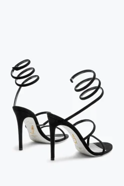 Sandale Cleo en daim noir 105