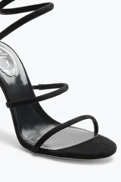 Sandale Cleo en daim noir 105