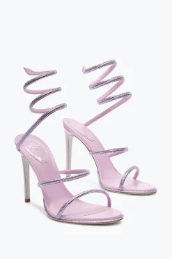 Sandale Cleo mauve avec cristaux 105
