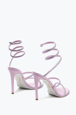 Sandale Cleo mauve avec cristaux 105