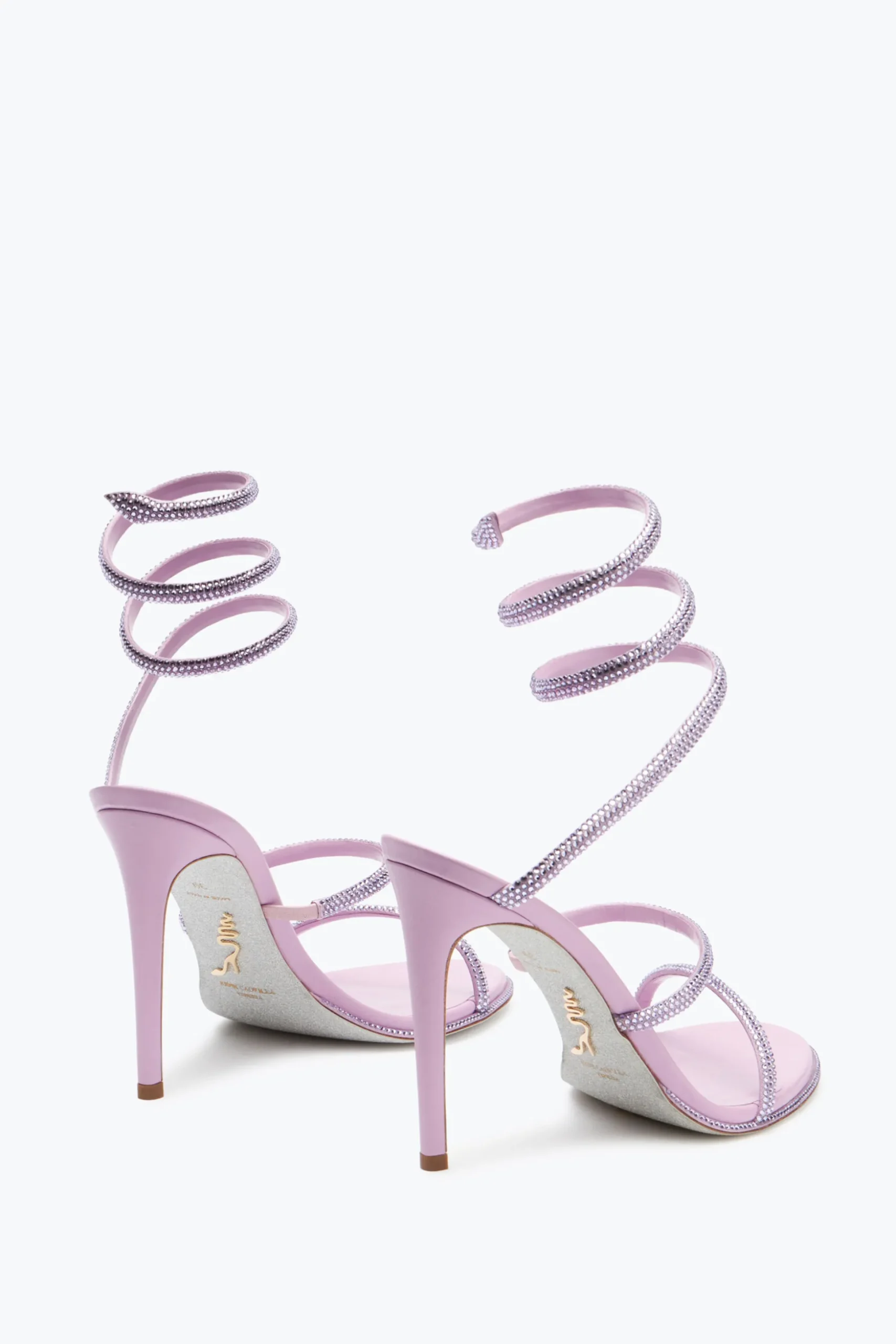 Sandale Cleo mauve avec cristaux 105