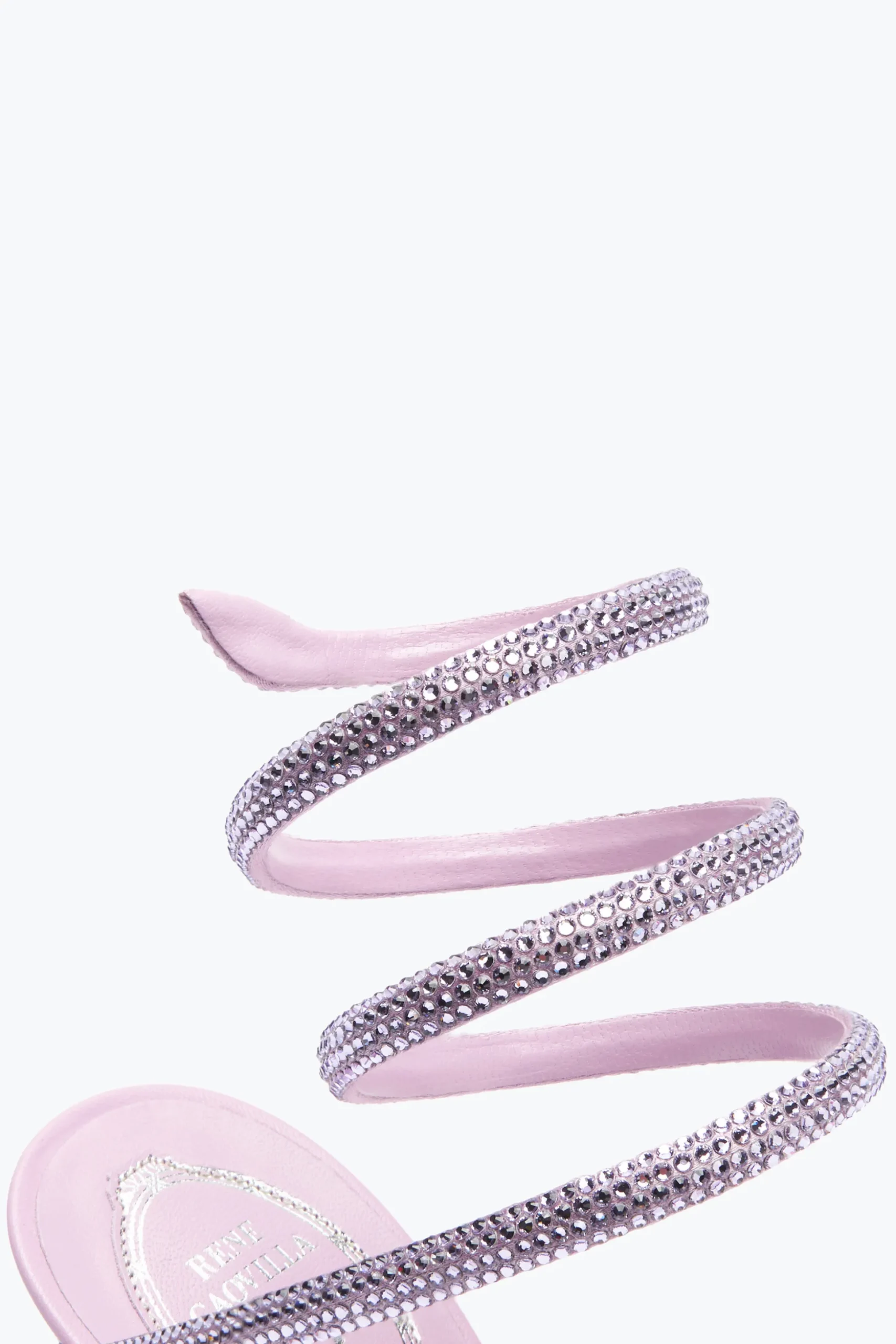 Sandale Cleo mauve avec cristaux 105