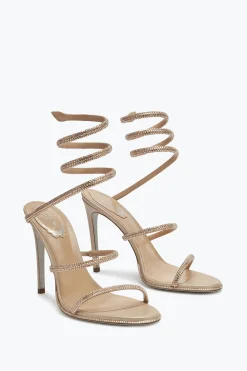 Sandale Cleo Vieux Rose Avec Cristaux 105