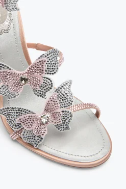 SANDALE FAIRY ROSE ET ARGENT 105