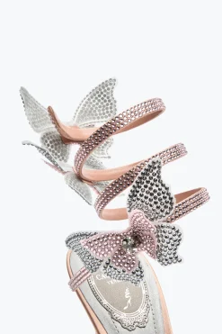 SANDALE FAIRY ROSE ET ARGENT 105