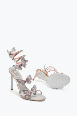 SANDALE FAIRY ROSE ET ARGENT 105