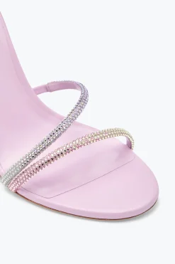 Sandale Margot lilas avec dégradé de cristaux 105