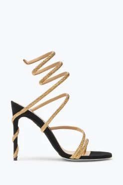 Sandale Margot Noir Et Or 105