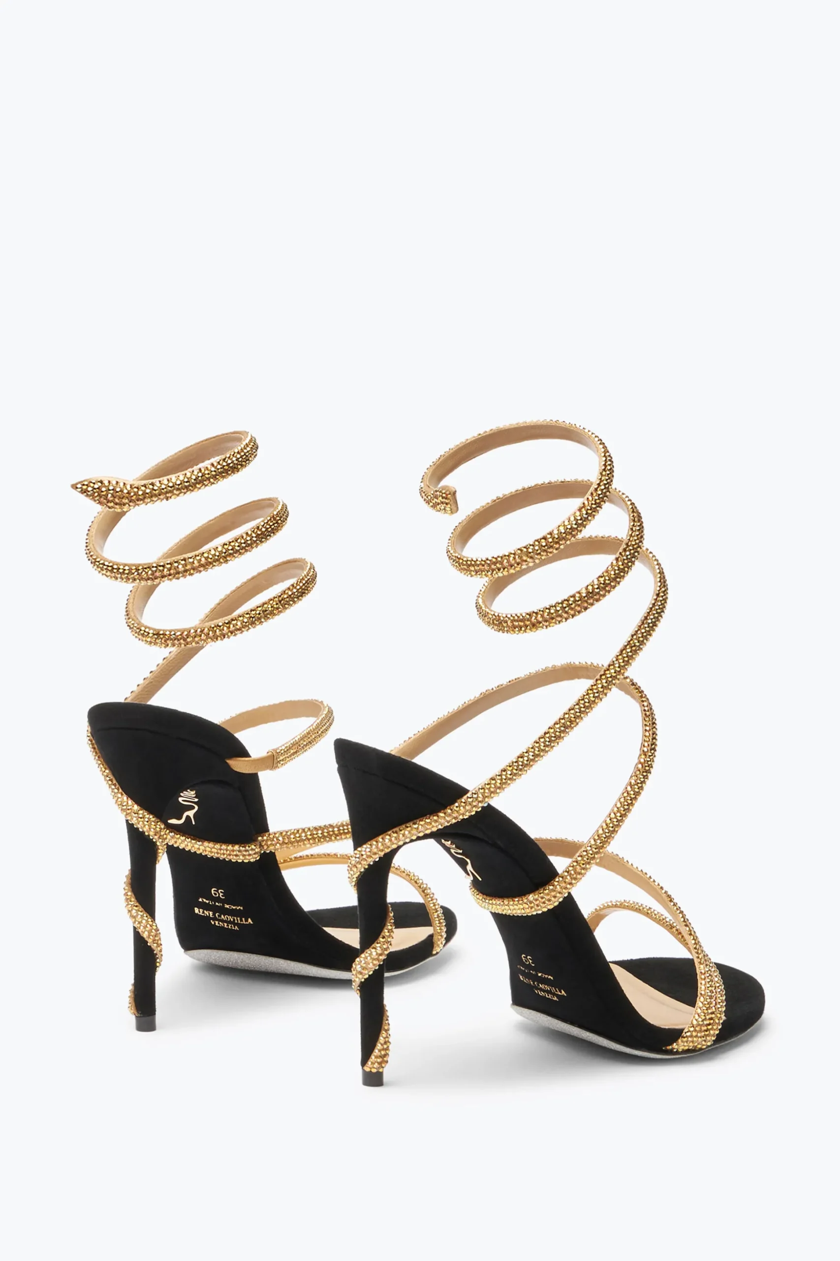 Sandale Margot Noir Et Or 105