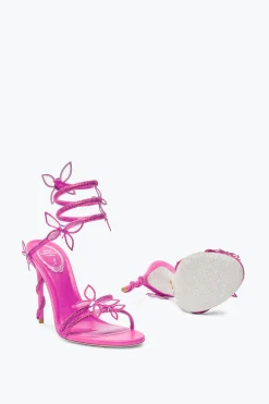 Sandale Margot rose shocking avec papillons 105