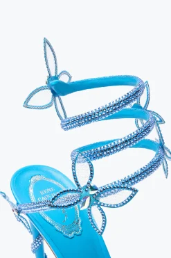 Sandale Margot turquoise avec papillons 105