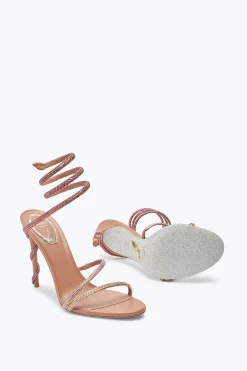 Sandale Margot Vieux Rose Avec Cristaux 105