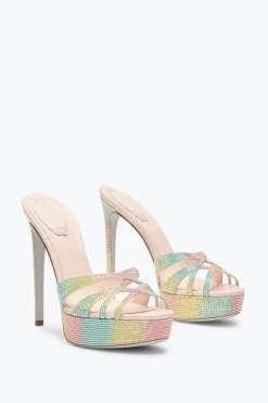 SANDALE MULE À PLATEAU DANIA MULTICOLORE 130