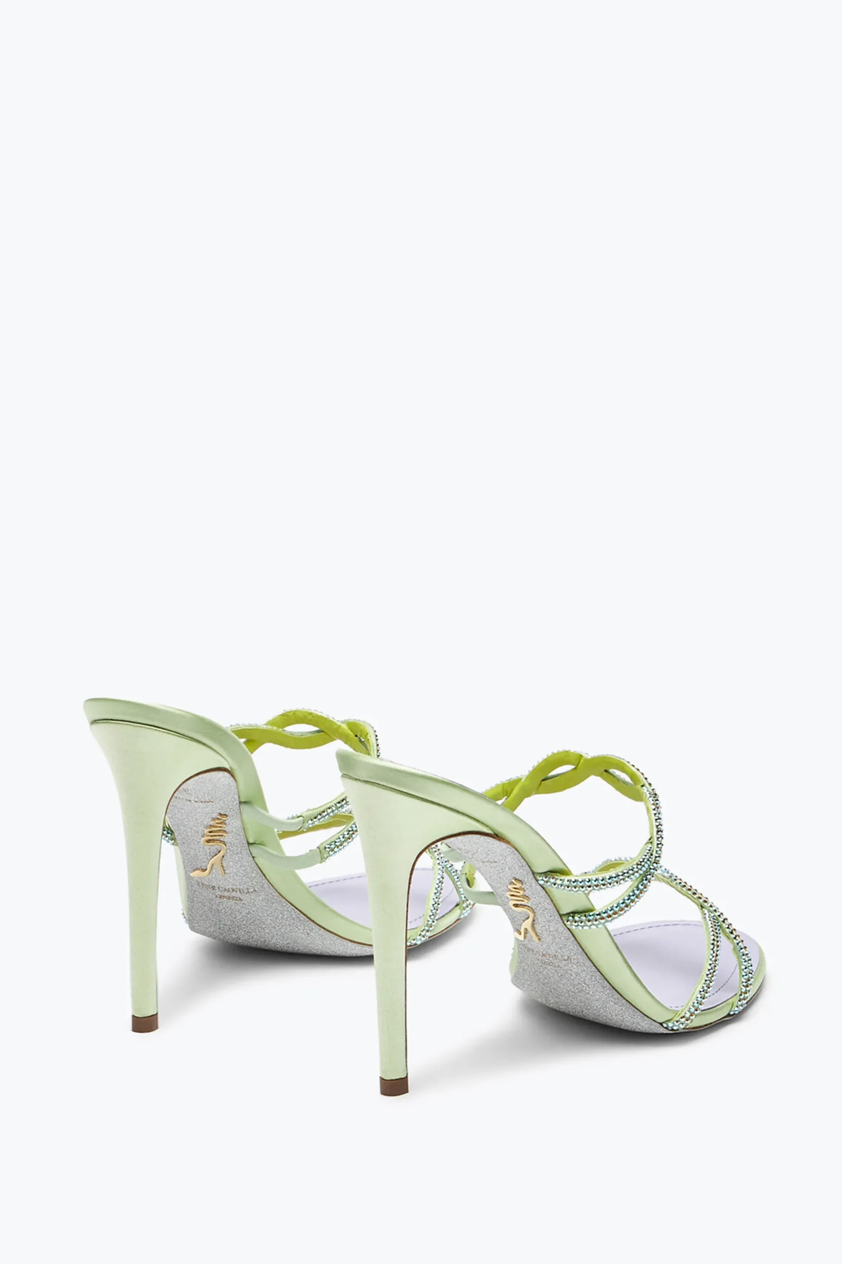 SANDALE MULE BRAID CITRON VERT 105