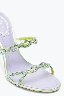 SANDALE MULE BRAID CITRON VERT 105