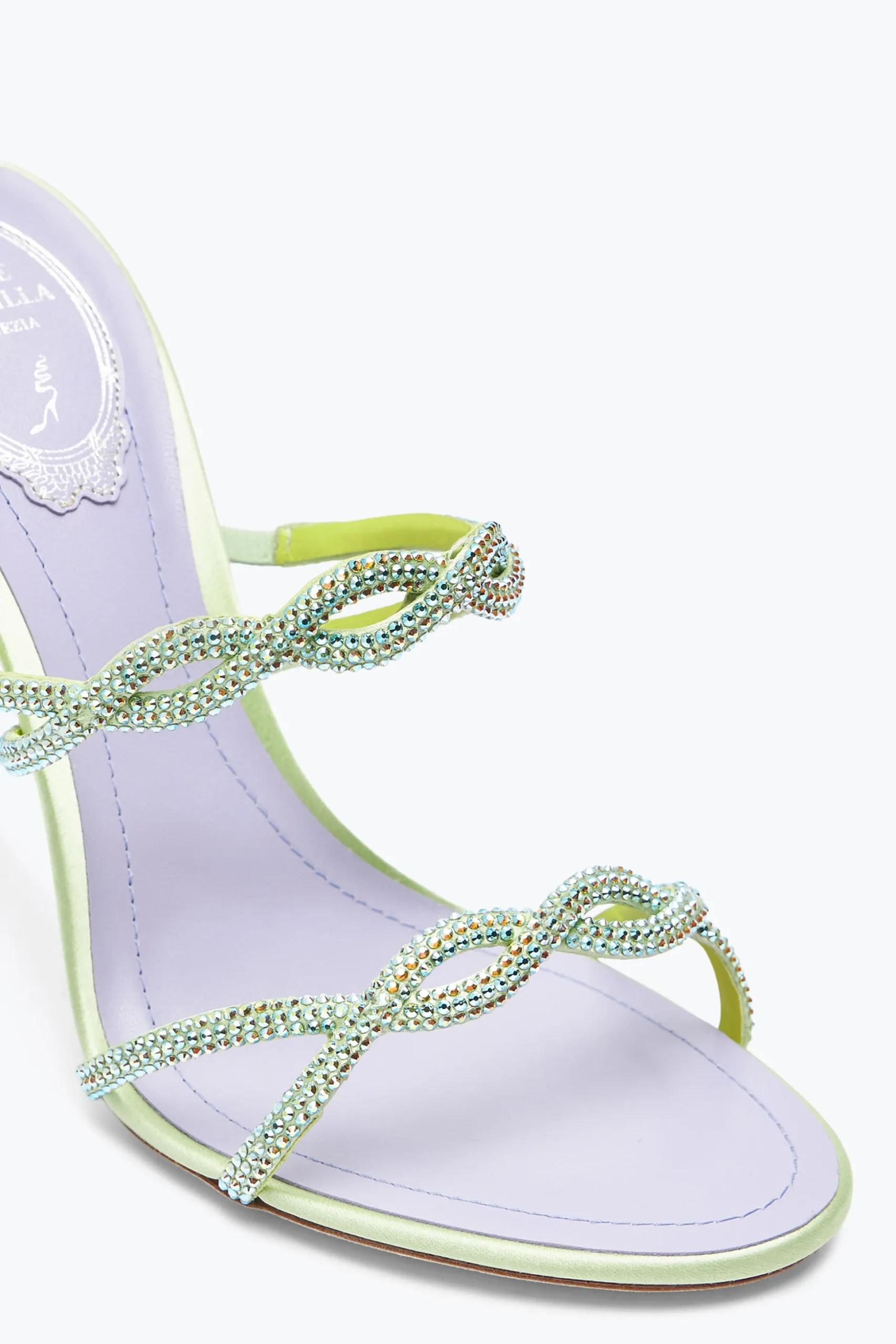 SANDALE MULE BRAID CITRON VERT 105