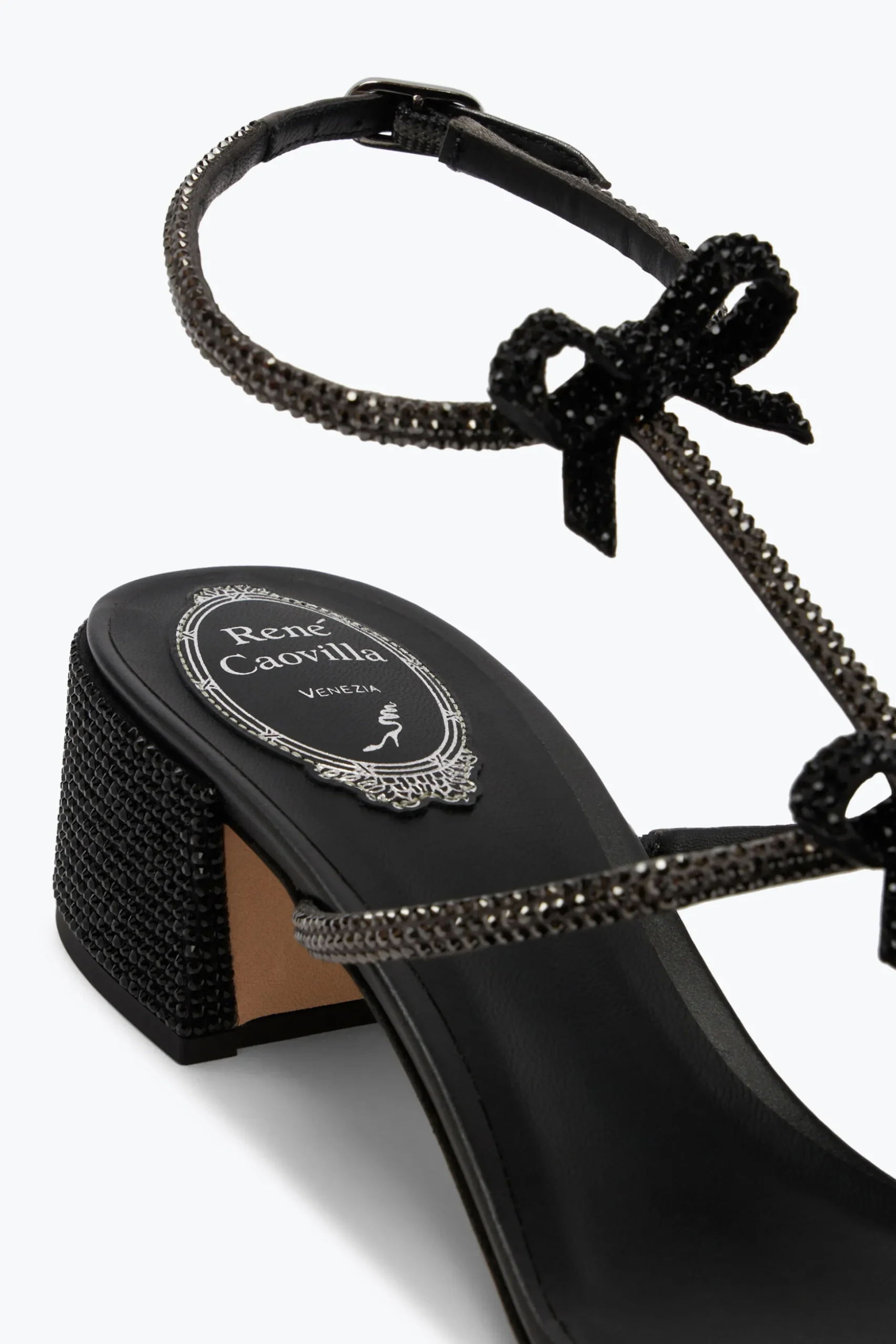 Sandale Noir Cristal Caterina 40