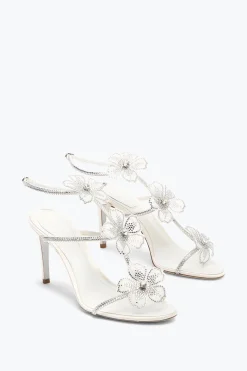 SANDALE PEACH FLOWER IVOIRE 80