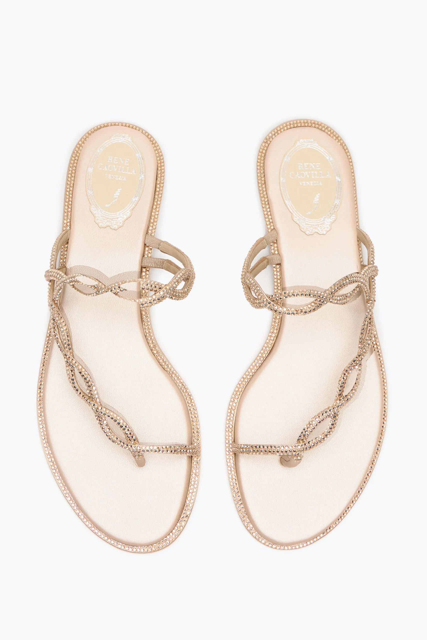 SANDALE PLATE BRAID NUDE 10