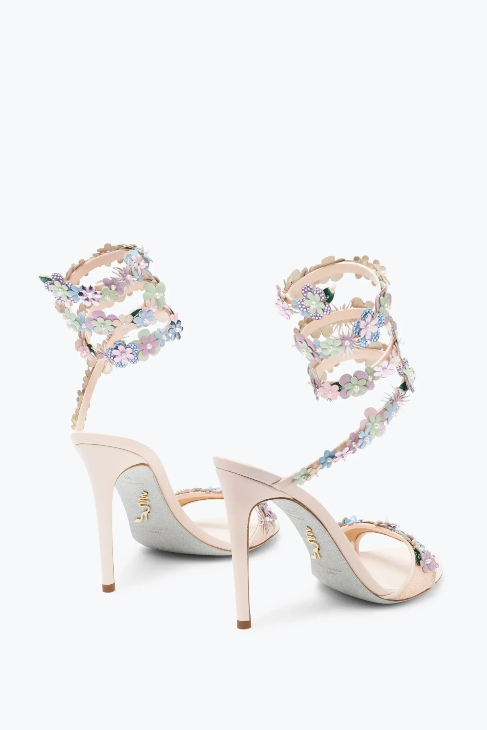 Sandale Roxanne avec fleurs multicolores 105