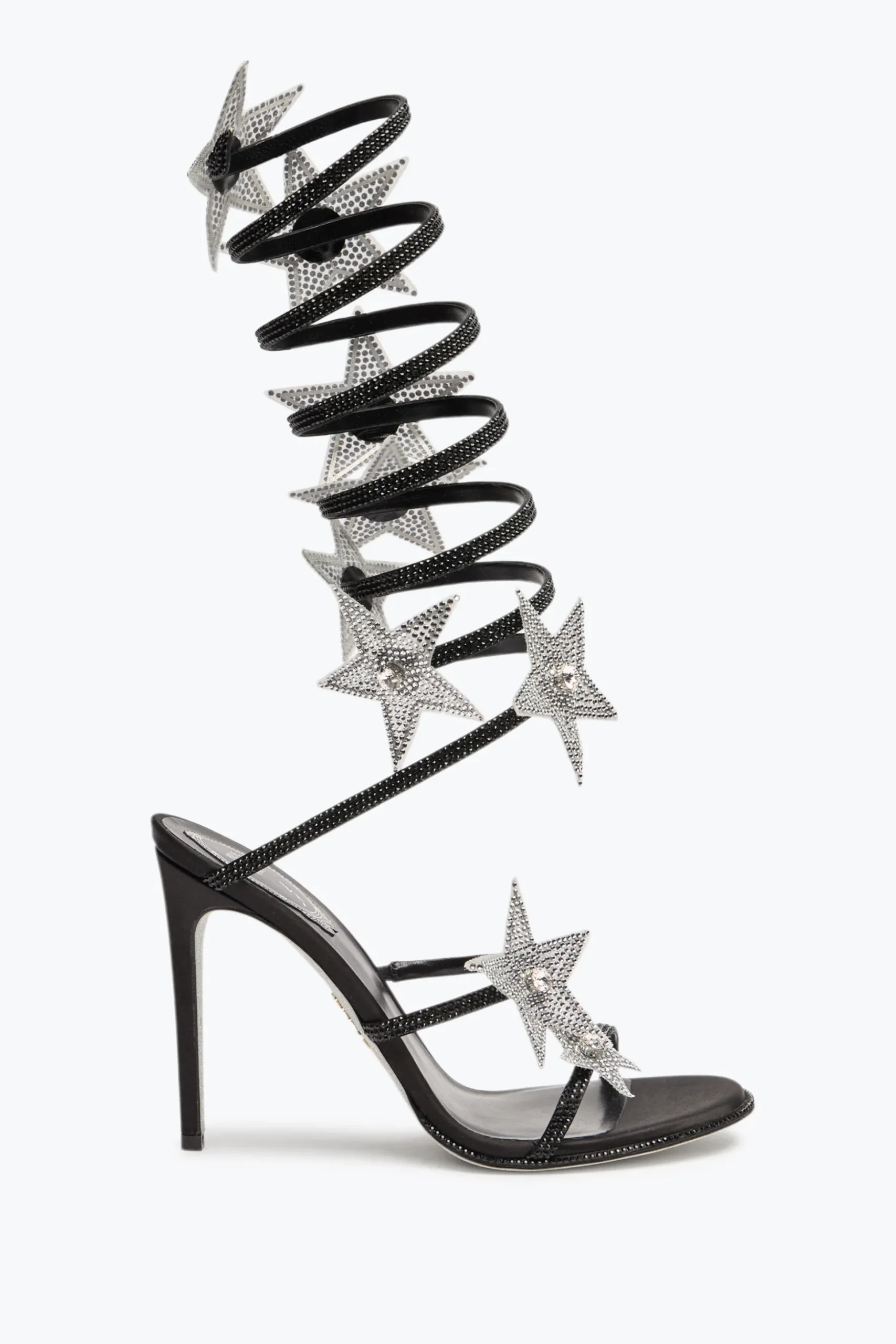 SANDALE SUPER CLEO STAR NOIR & ARGENT 105