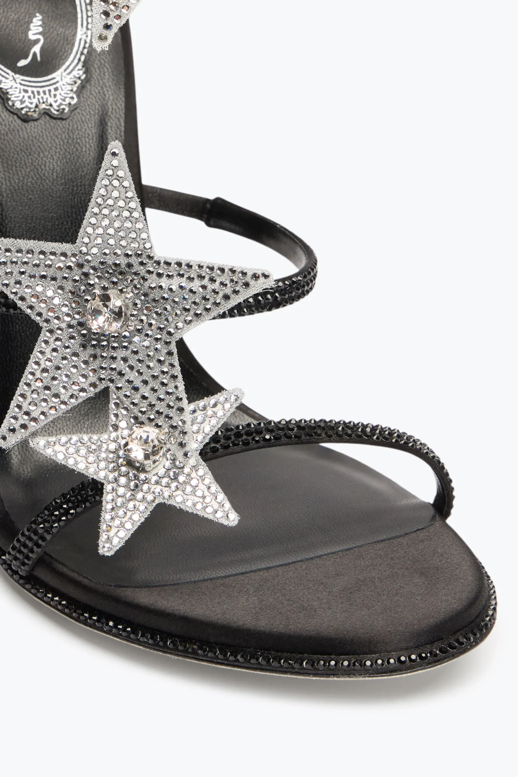SANDALE SUPER CLEO STAR NOIR & ARGENT 105