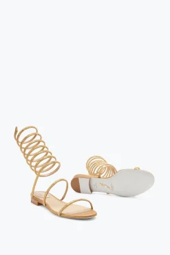 Sandale Supercleo Or Avec Cristaux 10