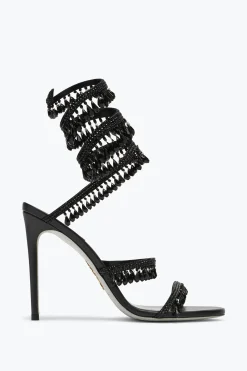 Sandales À Talons Aiguilles Noires Chandelier