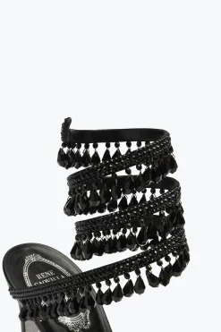 Sandales À Talons Aiguilles Noires Chandelier