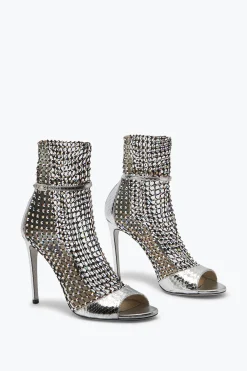 Sandales Avec Talons À Aiguilles Argent Galaxia